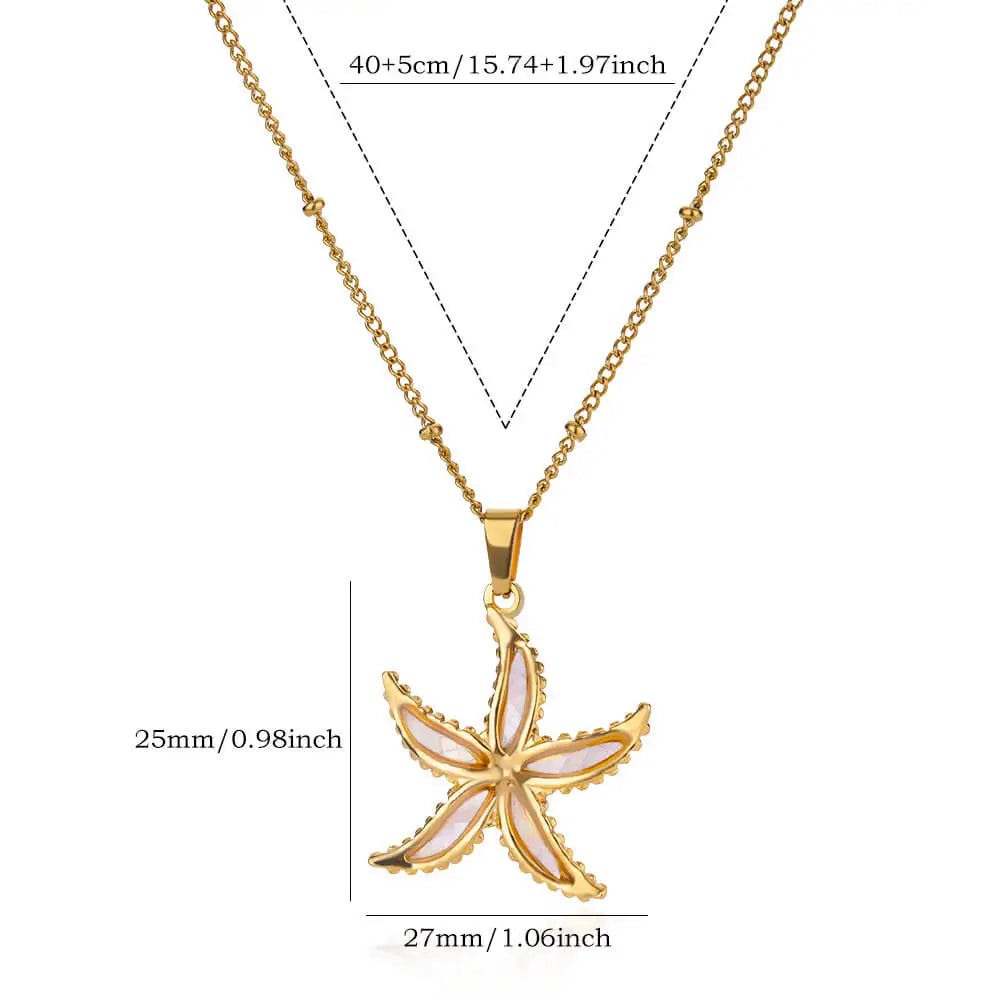 Starry Seas Starfish Necklace