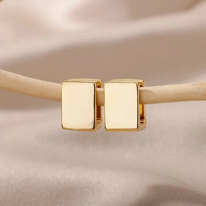 Minimalist Square Hoop Earrings